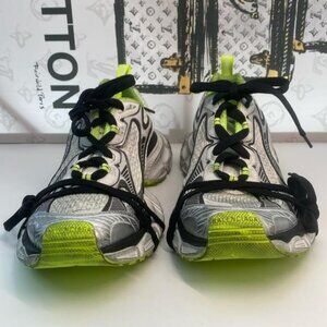 New Authentic Balenciaga 3XL Sneakers 'Grey Black Green Mesh and Polyurethane